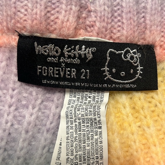 Hello Kitty and Friends X Forever 21 rainbow knit Shorts - Picture 2 of 4